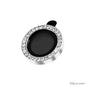 100Pcs For iPhone 14 Pro / 14 Pro / iPhone 15 Pro / 15 Pro Max 3D Alloy Rhinestone Individual Metal Ring Cover Glass Camera Lens Protector Bling