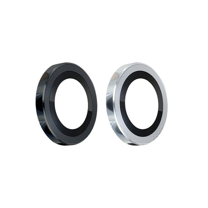 100Pcs For iPhone 16e 3D Alloy Metal Ring Cover Glass Camera Lens Protector