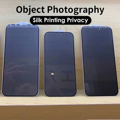 50Pcs For iPhone 11 12 13 14 15 16 17 Air Pro Max Plus A++ 28 Degree Anti-Spy Screen Protector Privacy Full Coverage Tempered Glass Film