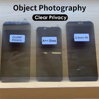 50Pcs For iPhone 11 12 13 14 15 16 17 Air Pro Max Plus A++ 28 Degree Anti-Spy Screen Protector Privacy Full Coverage Tempered Glass Film