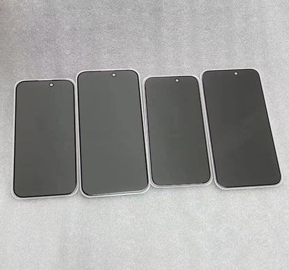 50Pcs For iPhone 11 12 13 14 15 16 17 Air Pro Max Plus A++ 28 Degree Anti-Spy Screen Protector Privacy Full Coverage Tempered Glass Film